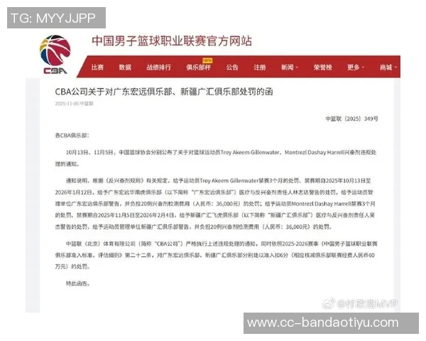 哈雷尔检测结果待确认处罚决定将另行发布
